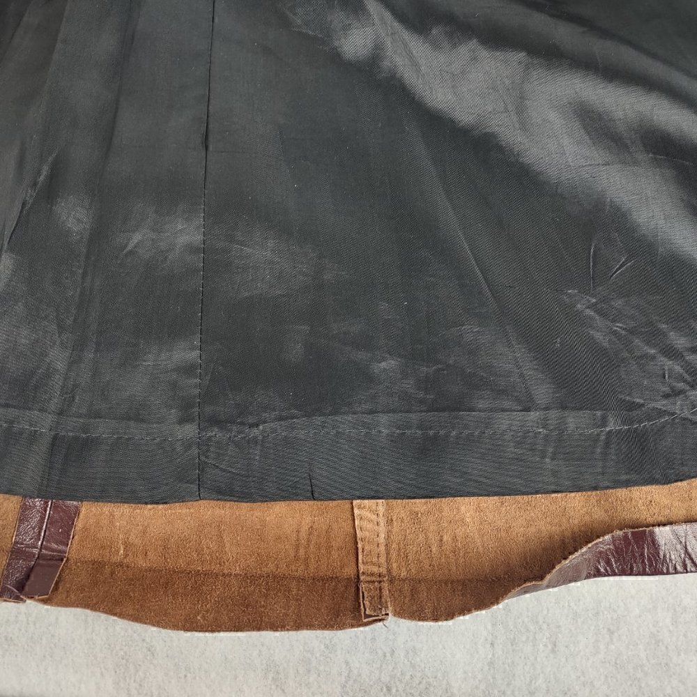 General Leather Women's Two Button Chocolate Leather Coat Jacket Size 24.5 - Picture 13 of 13